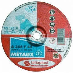 Accessoires Soldes Magasin 12 DISQUE ABRASIF POUR METAUX 125MM SOFOP TALIAPLAST - 401236