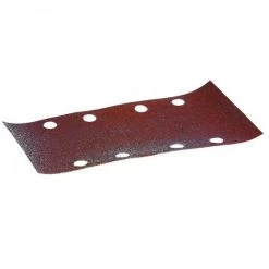 10 FEUILLES RECTANGULAIRES MAKITA ABRASIVES 93X185 MM GRAIN 180 - 4 + 4 TROUS - AUTO-AGRIPPANT-P318710-180