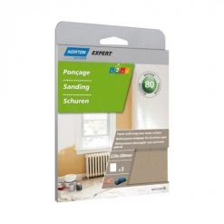 3 Feuilles De Ponçage NORTON 230*280 à Main Papier Multi-usage Grain 80 - 66623308302NORTON CLIPPER